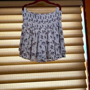 Hollister Purple Flower Skirt